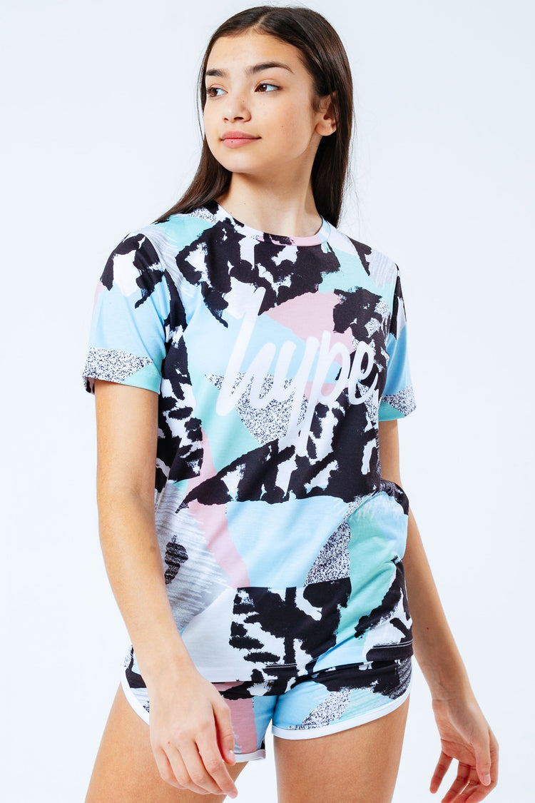 HYPE PASTEL ABSTRACT GIRLS T-SHIRT