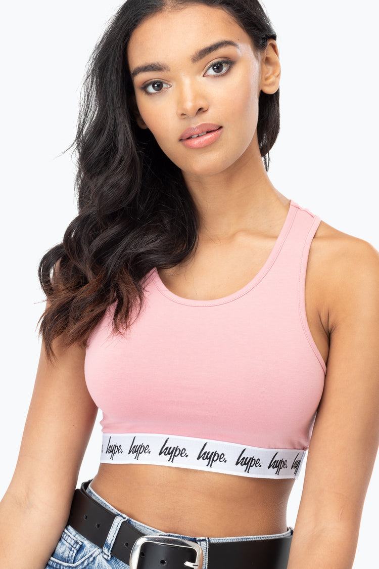 HYPE PINK TAPED WOMENS BRALET