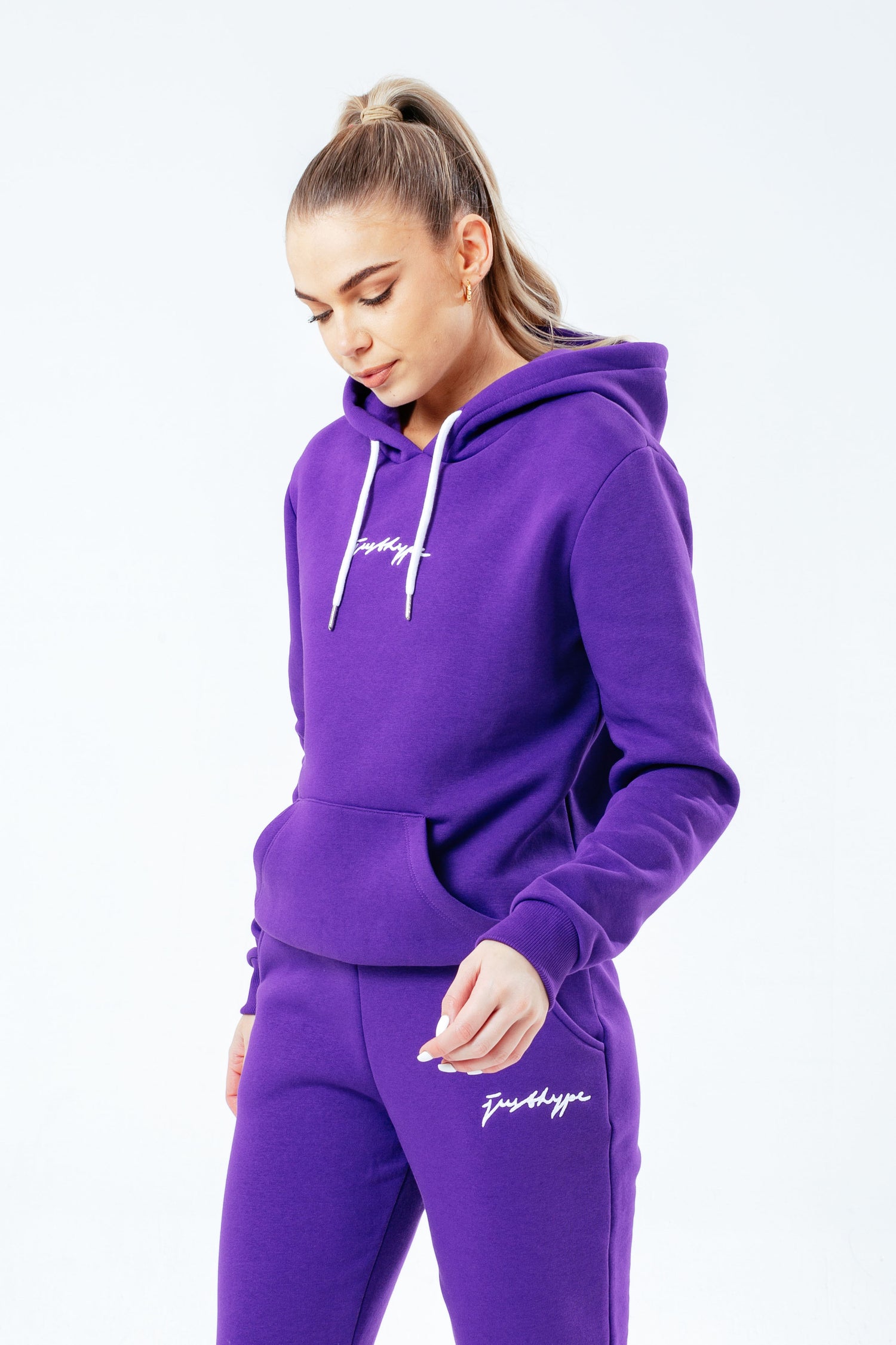 Purple jogger set womens new arrivals