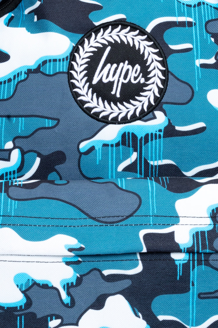 Hype Blue Drips Camo Backpack