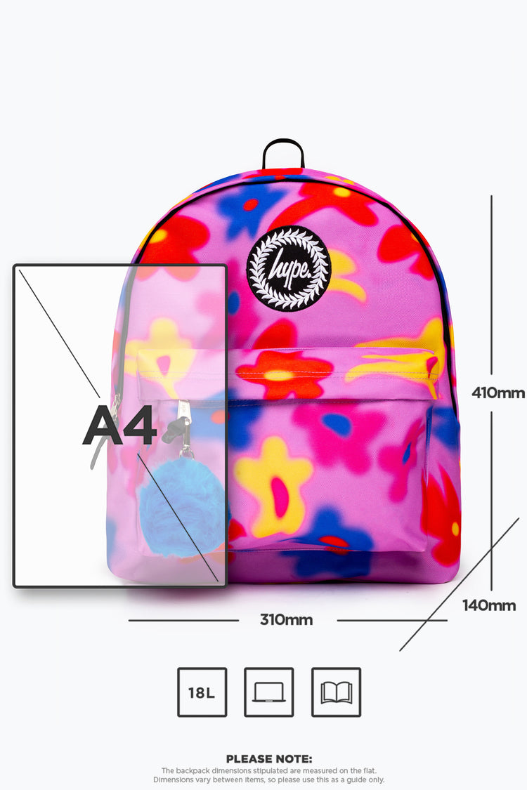 HYPE PINK DAISY BLUR BACKPACK