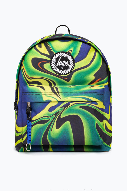 HYPE GREEN TROPICAL MARBLE WARP BACKPACK