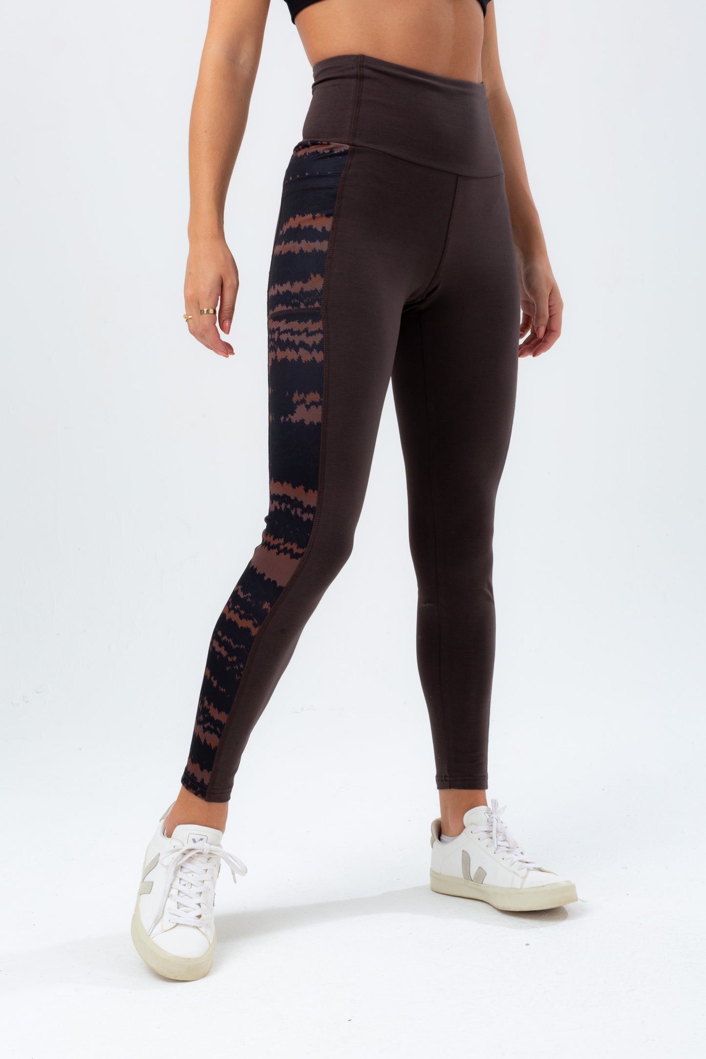 Hype Womens Maroon Panel Justhype Leggings