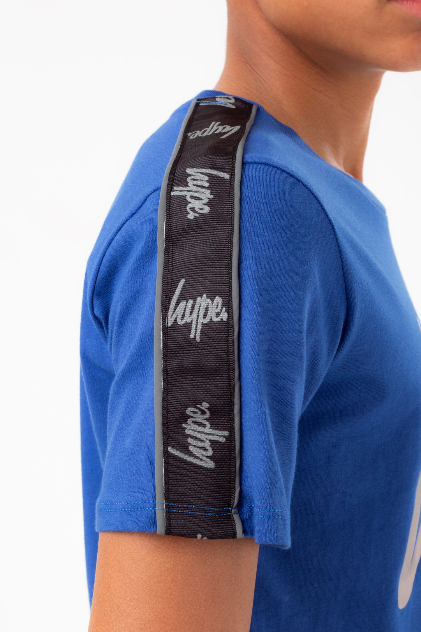 Hype Boys Cobalt Tape Script T-Shirt