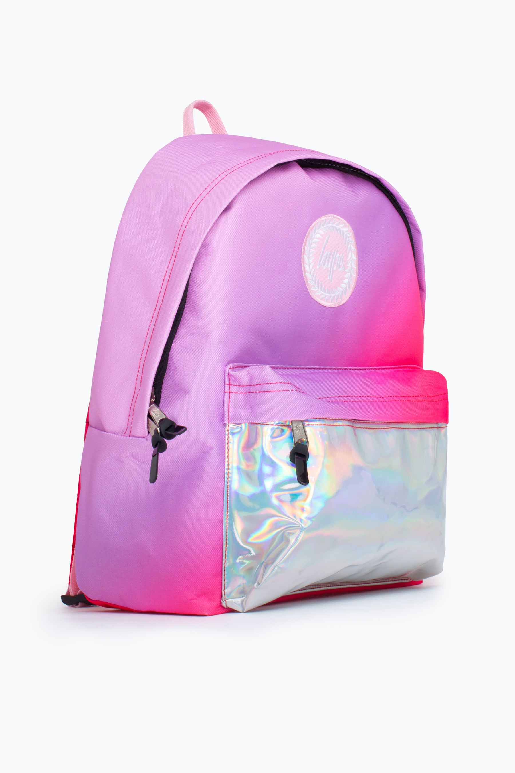 Pink holographic backpack online