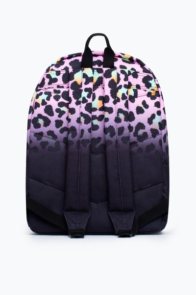 HYPE UNISEX DISCO LEOPARD FADE CREST BACKPACK