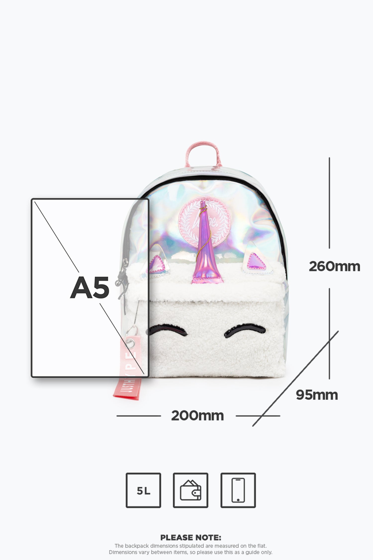 Hype unicorn holo discount backpack