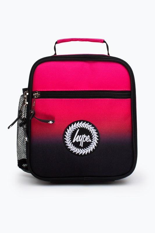 HYPE UNISEX PINK BLACK FADE CREST LUNCHBOX