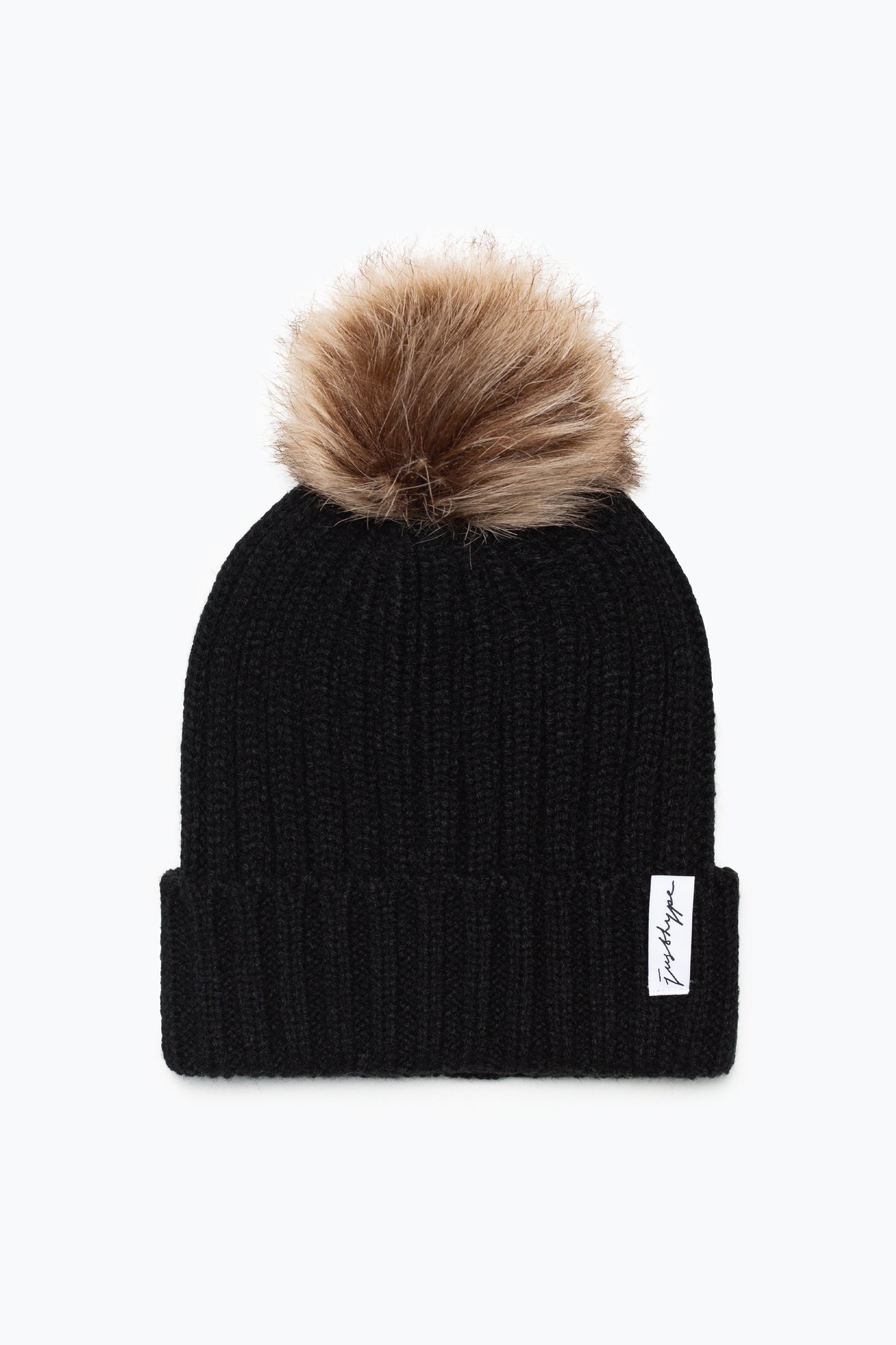 Hype Adult Black Bobble Beanie