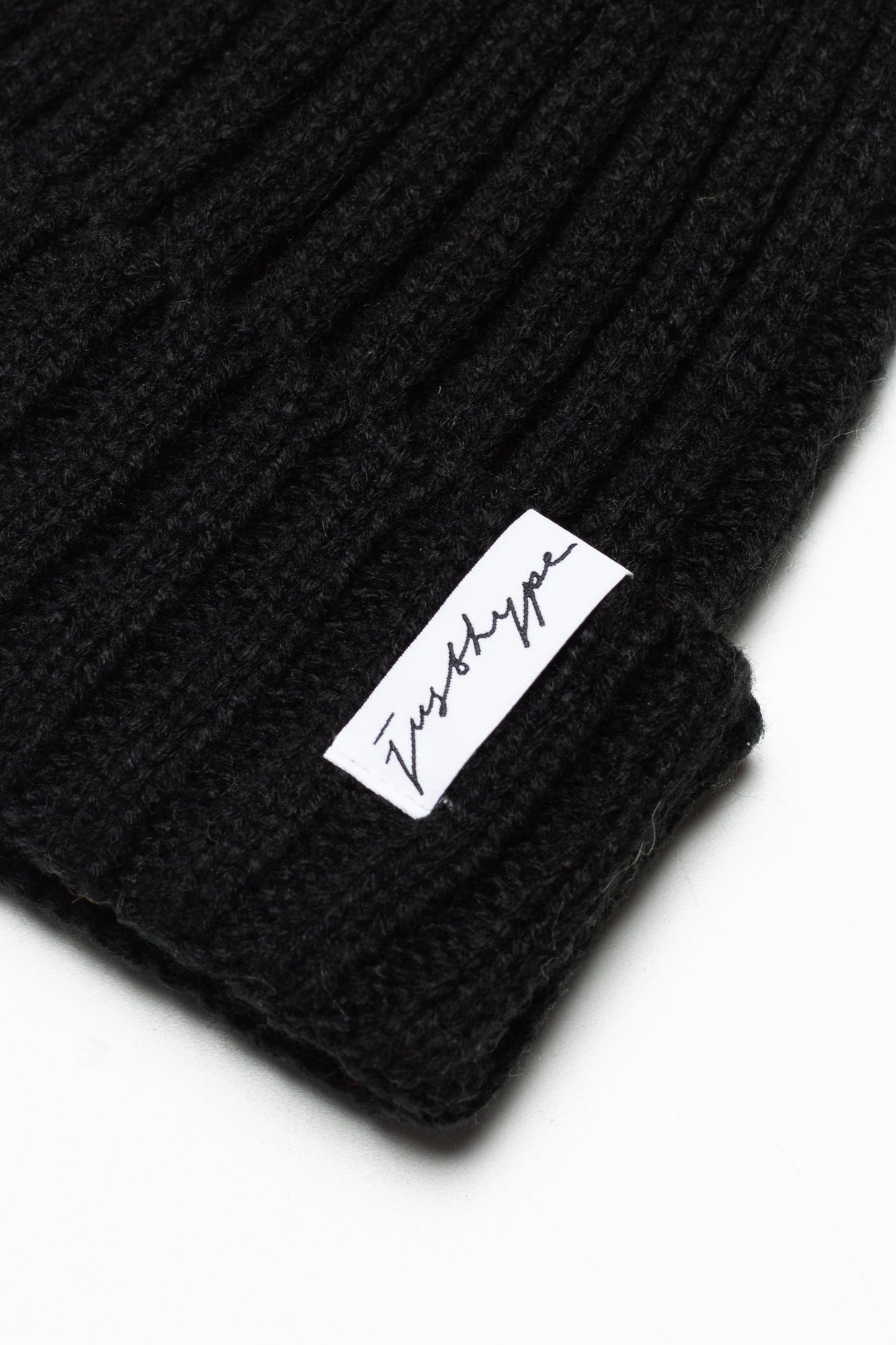 Hype Adult Black Bobble Beanie