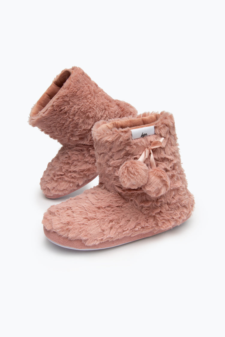 HYPE PINK KIDS SLIPPERS BOOT