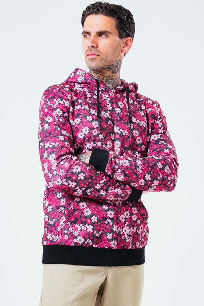 HYPE HAND FLORAL MEN'S PULLOVER HOODIE