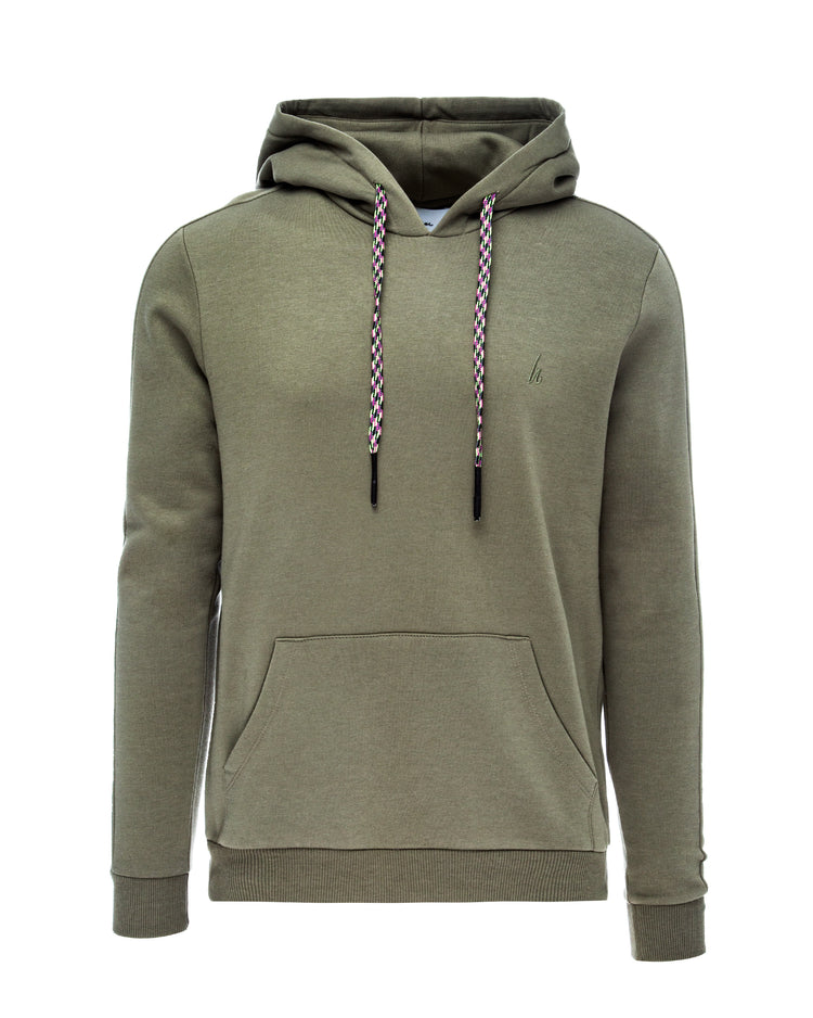 HYPE OLIVE MEN'S OVERSIZED PULLOVER HOODIE