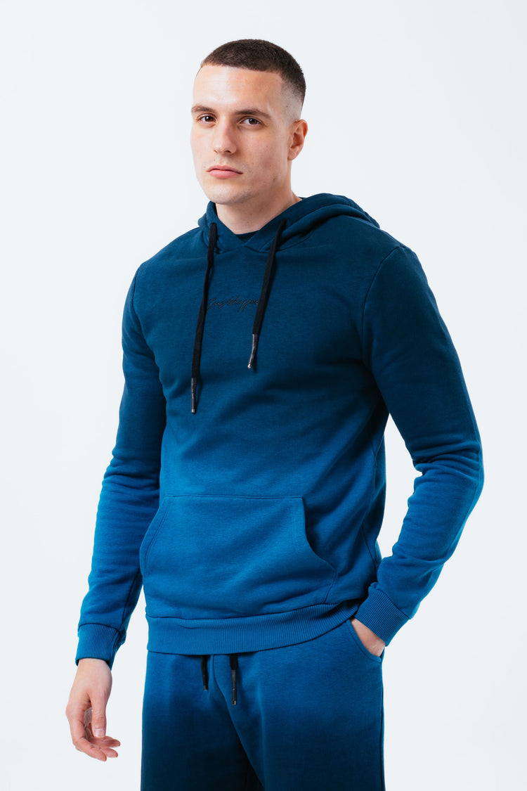 HYPE BLUE FADE MEN'S PULLOVER HOODIE