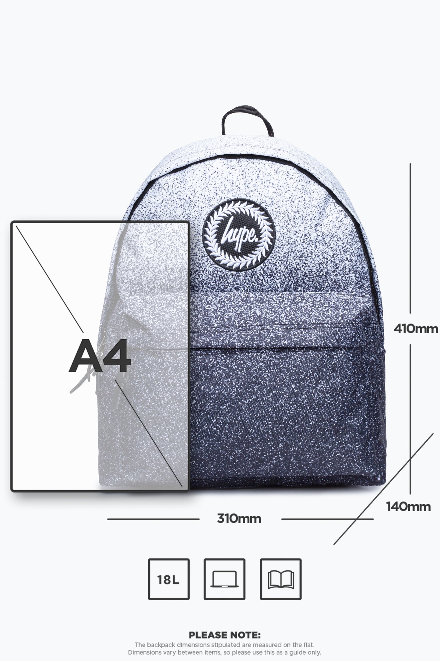 Black Speckle Fade Backpack