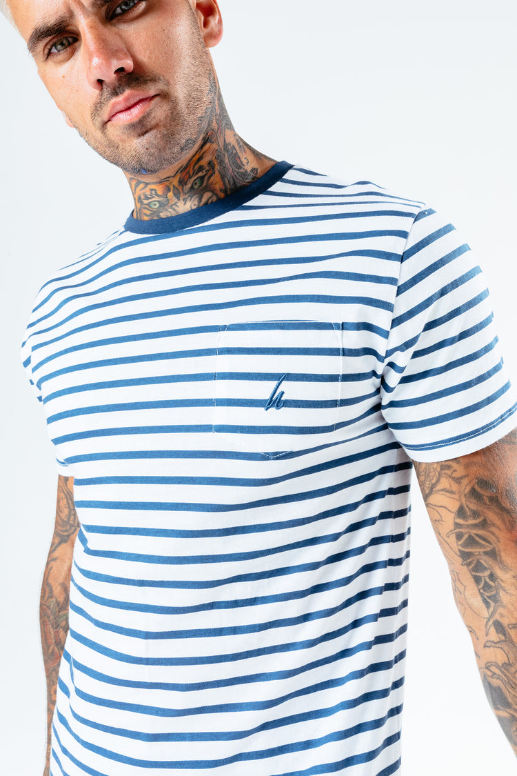 Hype Blue Stripe Men'S T-Shirt