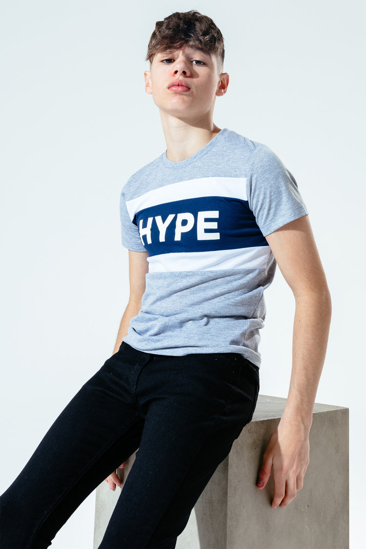 Hype Grey Block Hype Kids T-Shirt