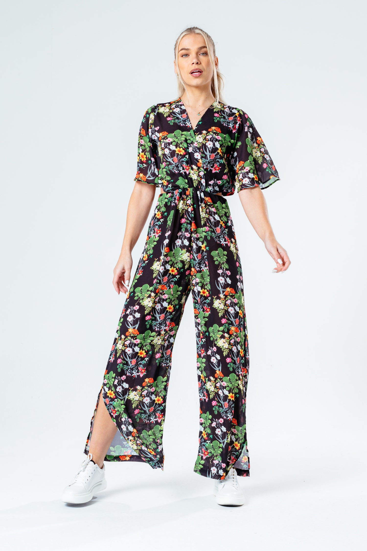AX PARIS Green Paisley Print Strappy Jumpsuit - New In from Ruby Room UK
