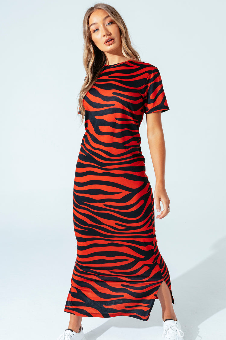 Hype Brick Tiger Women'S Maxi T-Shirt Dress