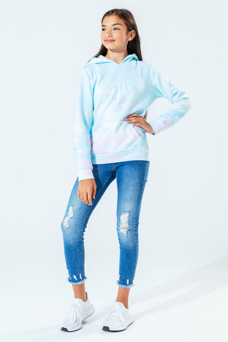Hype Pastel Camo Kids Pullover Hoodie