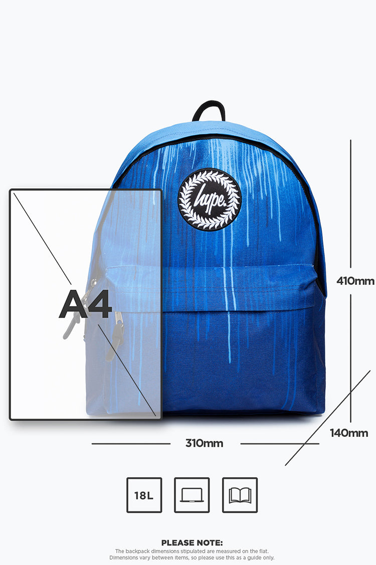 Hype Blue Multi Drips Backpack