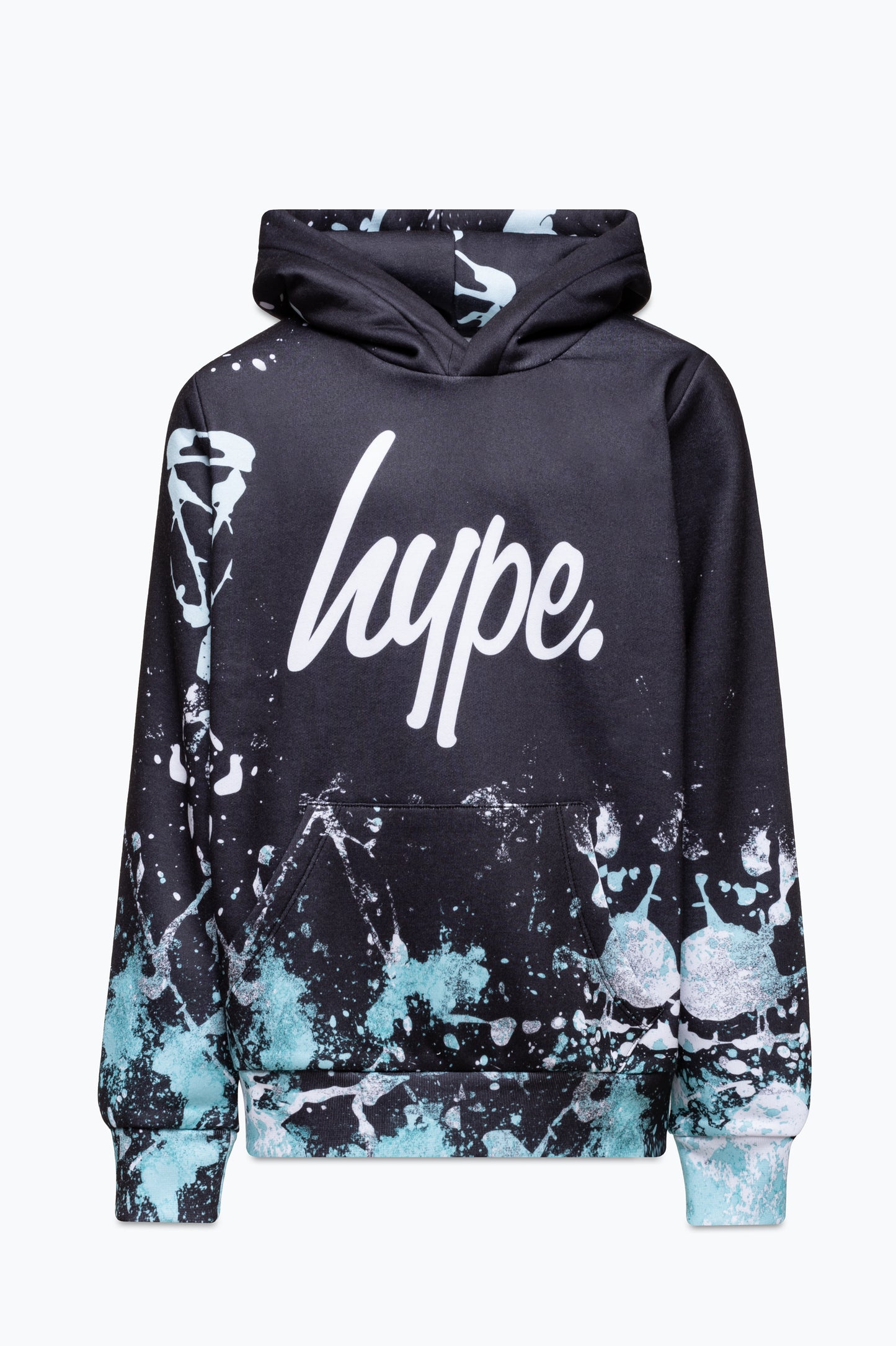 Hype Boys Black Cold Splat Script Hoodie