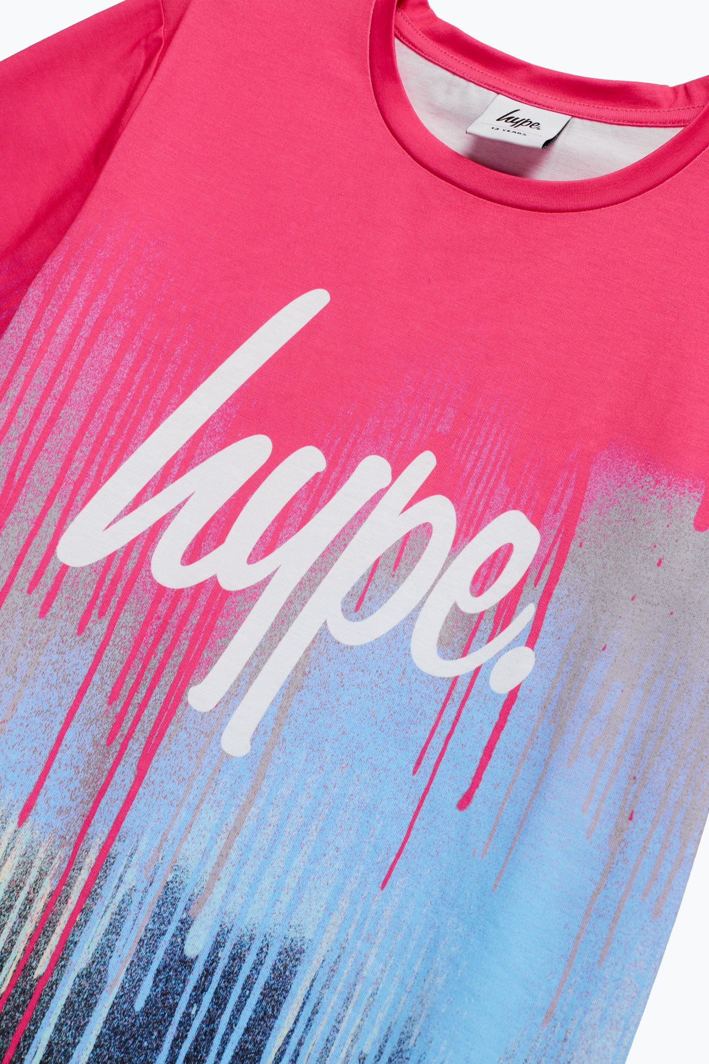 Hype Girls Pink Drip Script T-Shirt