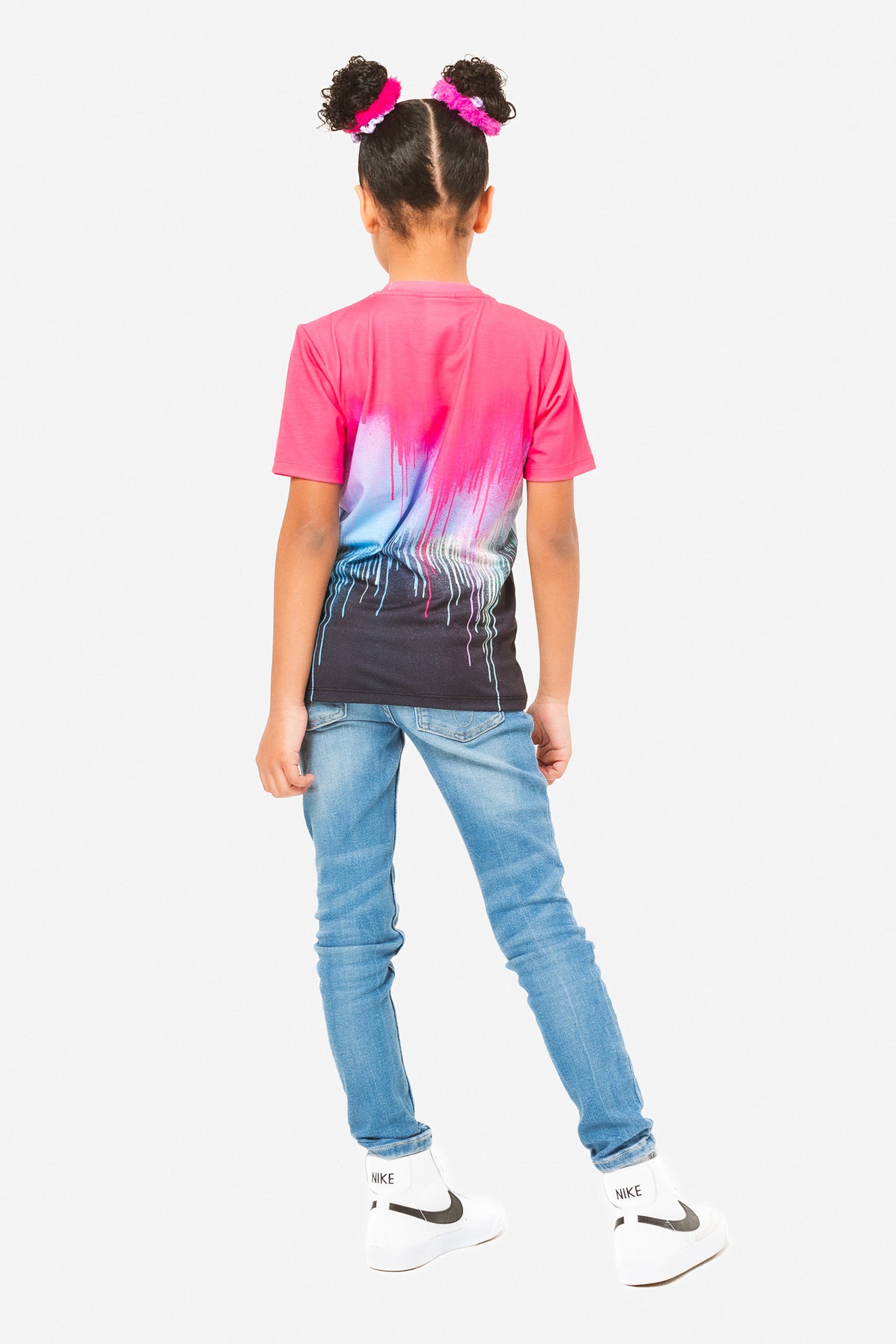 Hype Girls Pink Drip Script T-Shirt