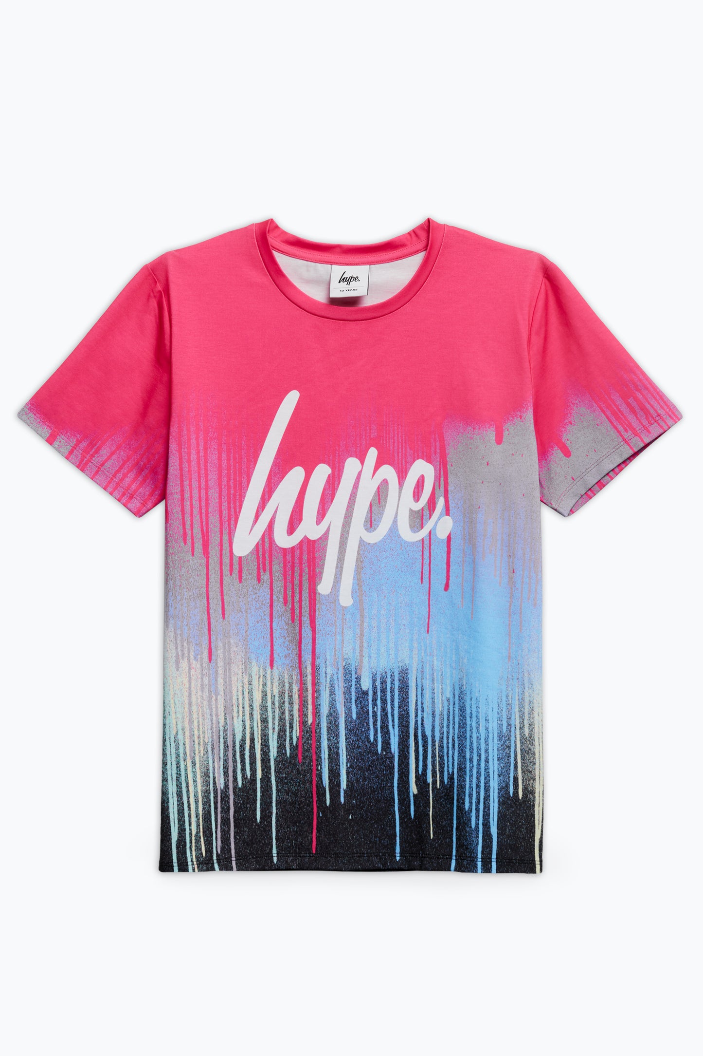 Hype Girls Pink Drip Script T-Shirt