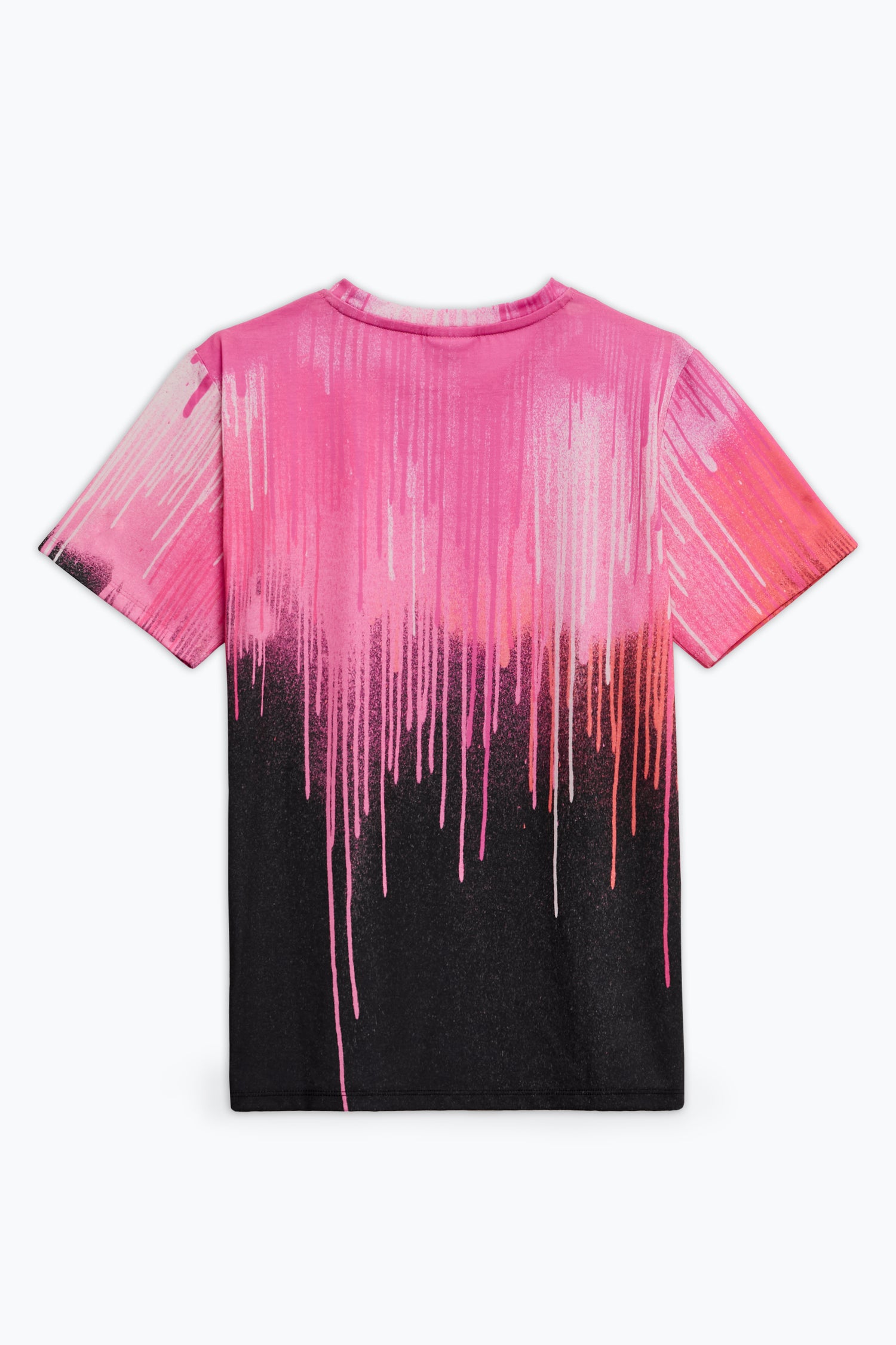 Pink Scrunch tie dye t shirt, hand crafted in the U.K