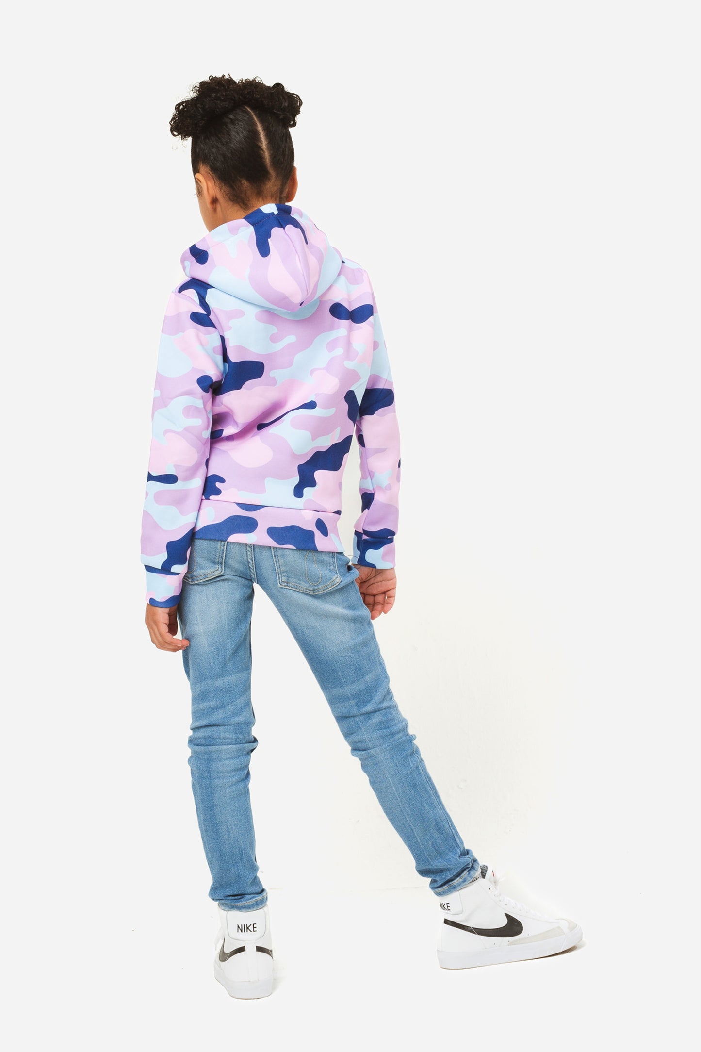 Hype Girls Evie Camo Script Hoodie