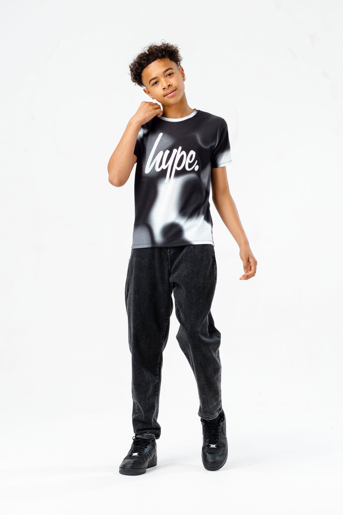 Hype Boys Mono Spray Paint Script T-Shirt