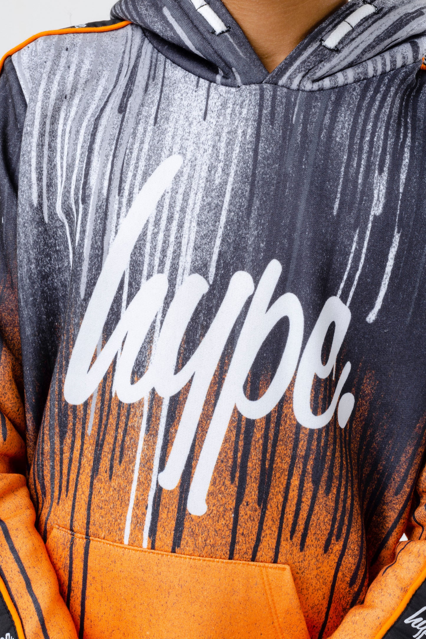 Hype Boys Orange Drips Script Hoodie