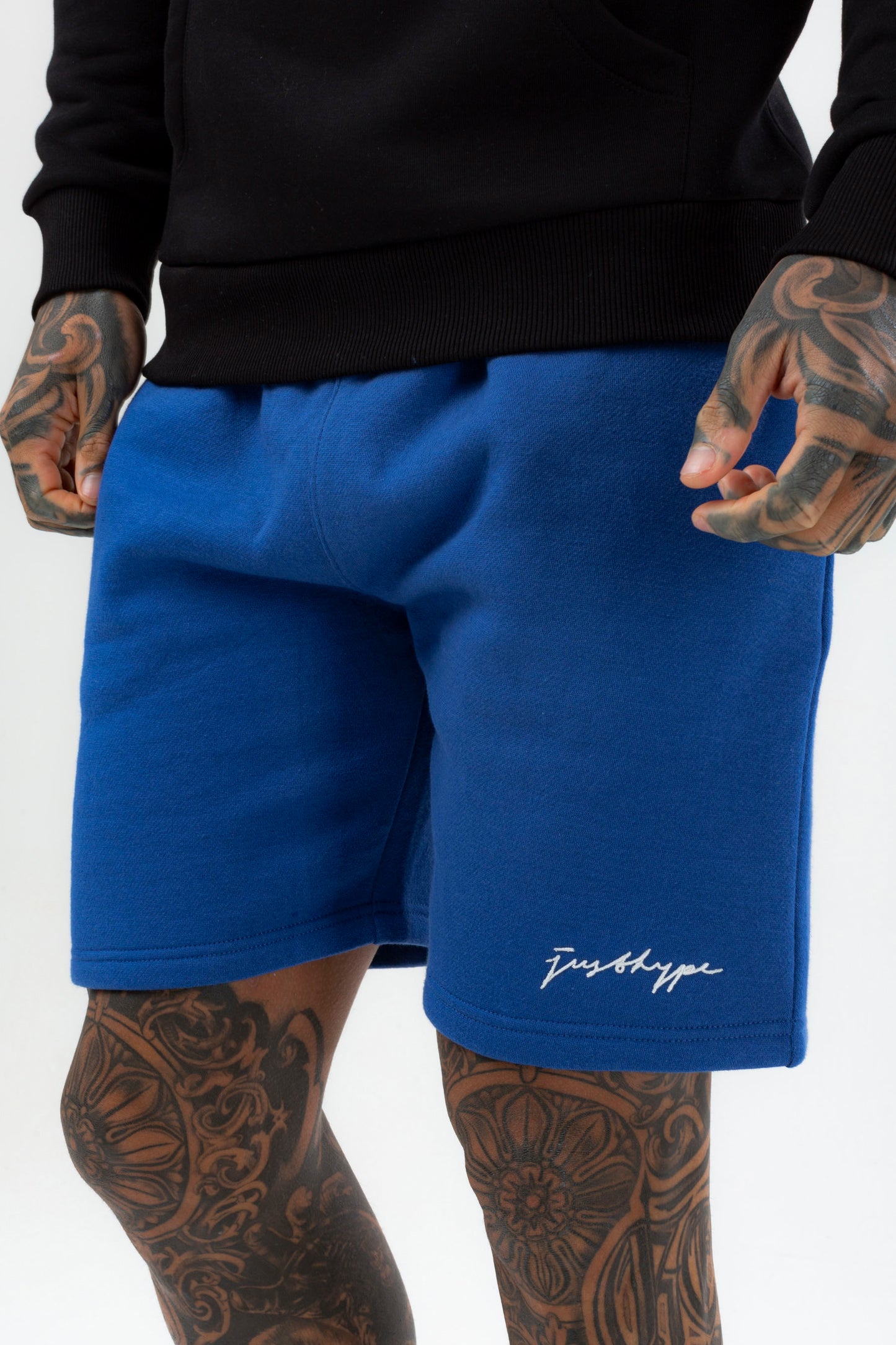 Hype Mens 2 Pack Blue Scribble Shorts