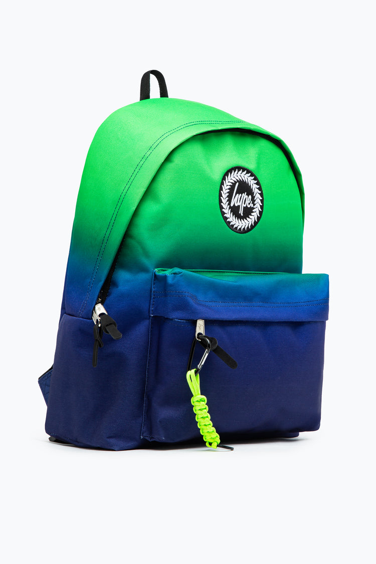 HYPE UNISEX GREEN LIME FADE CREST BACKPACK