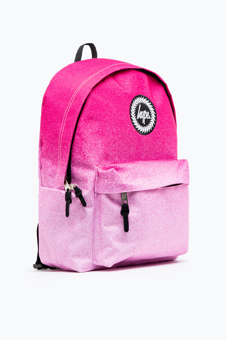 HYPE UNISEX PINK SPECKLE FADE CREST BACKPACK