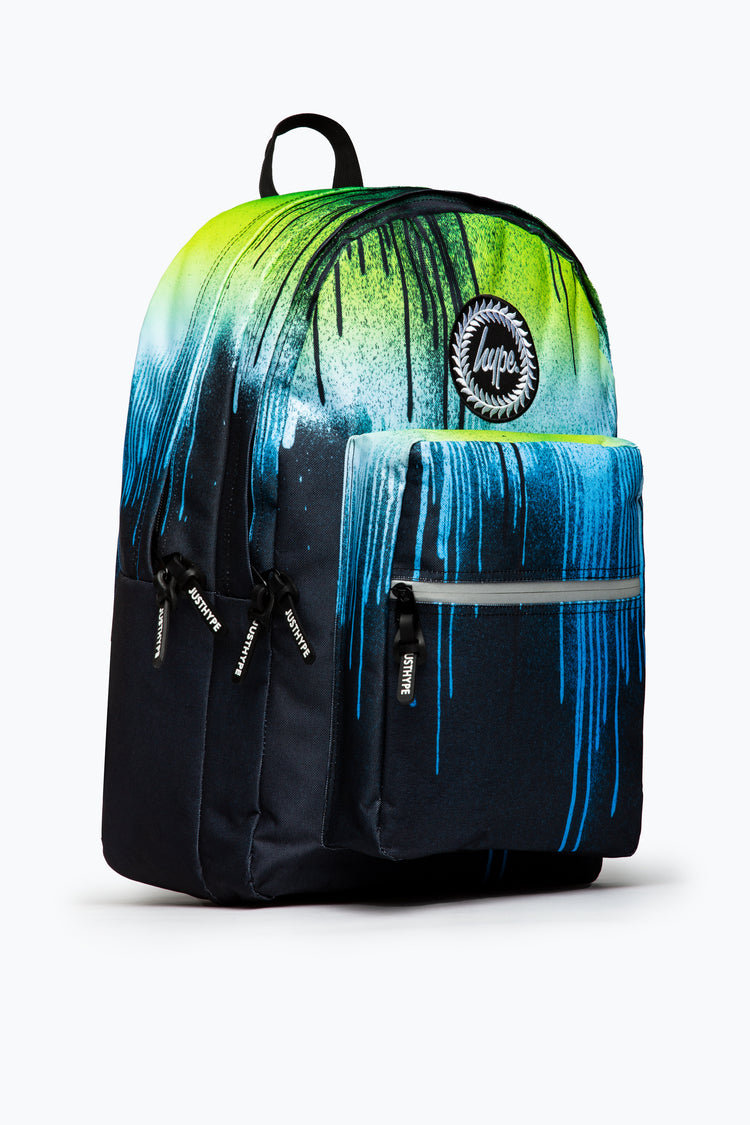 HYPE UNISEX GREEN EARTH DRIPS CREST UTILITY BACKPACK