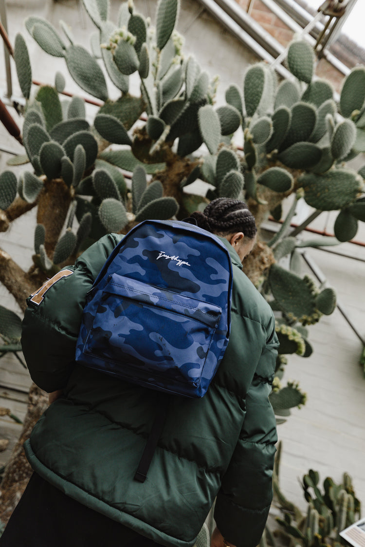 HYPE UNISEX NAVY CLASSIC CAMO SCRIBBLE BACKPACK