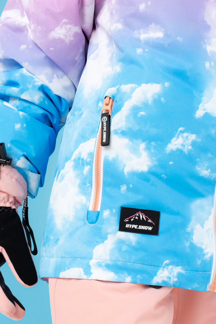 HYPE GIRLS SNOW PASTEL CLOUDS JACKET