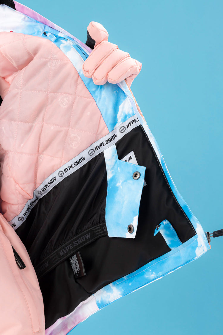 HYPE GIRLS SNOW PASTEL CLOUDS JACKET