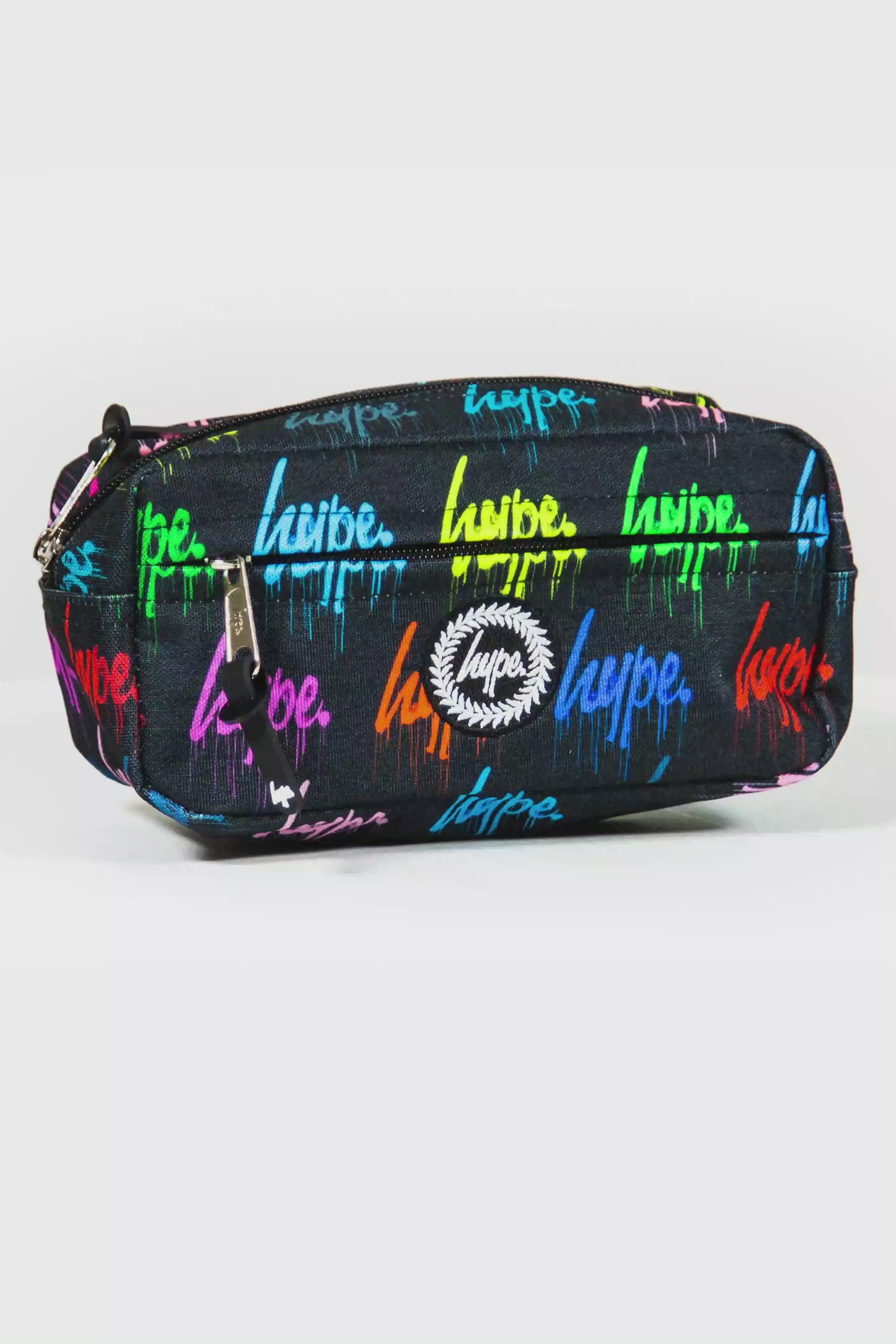 Hype Multi Coloured Maxi Drip Wall Graffiti Pencil Case Promo Video