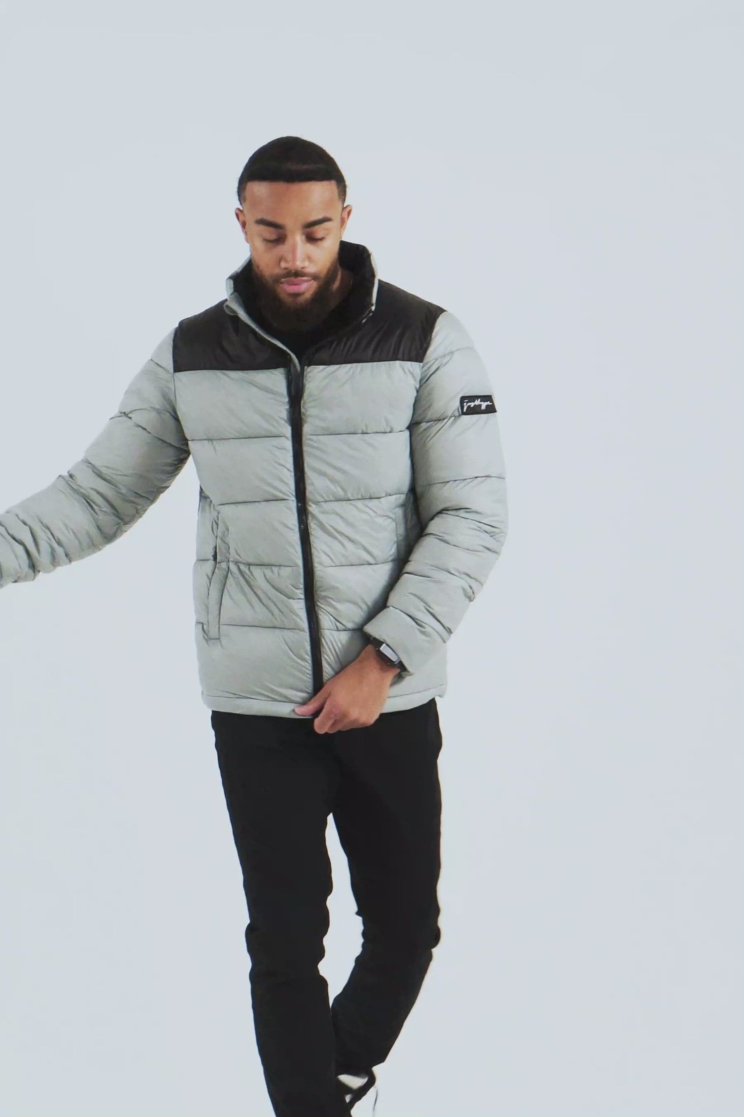 HYPE DEEP FILLED GREY PUFFER ADULT JACKET